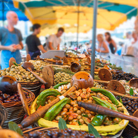 Marché au Camping Coucou à Nailhac Tohapi